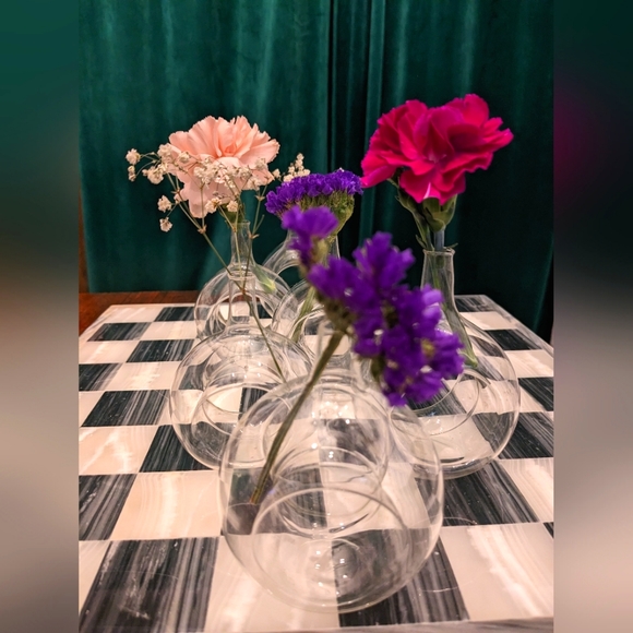 Vintage Dining Vintage Pretty Set Up Hand Blown Glass Napkin Ring